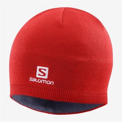 Men's Salomon RS WARM Hats Red | US-KBNZ483