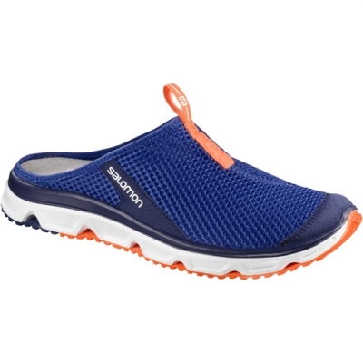 Men's Salomon RX SLIDE 3.0 Sandals Navy / White | US-TLJD061