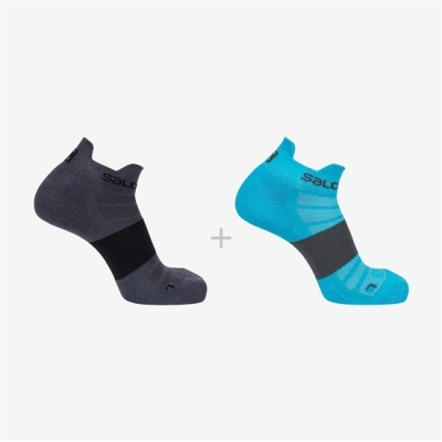 Men's Salomon SENSE 2-PACK Socks Grey | US-UXWM503