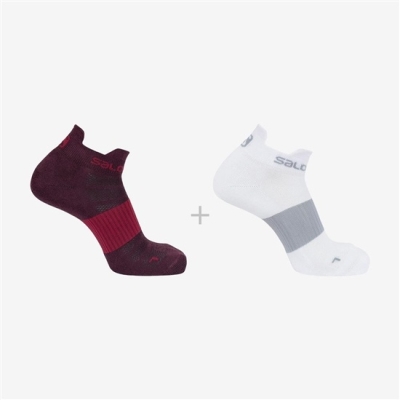 Men's Salomon SENSE 2-PACK Socks Purple | US-CPRZ085