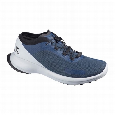 Men's Salomon SENSE FEEL Trail Running Shoes Blue | US-VHLZ153