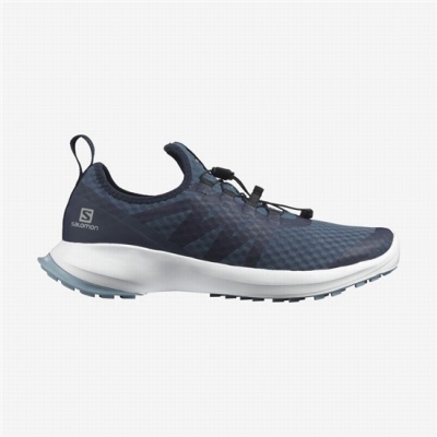 Men's Salomon SENSE FLOW 2 Trail Running Shoes Navy / White | US-QZVA087