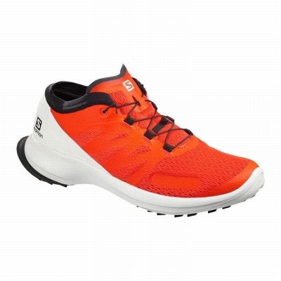 Men's Salomon SENSE FLOW Trail Running Shoes Orange | US-QXLY681