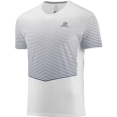 Men's Salomon SENSE M T Shirts White | US-VHEA569