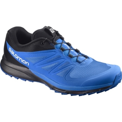 Men's Salomon SENSE PRO 2 Trail Running Shoes Blue / Black | US-QATI587