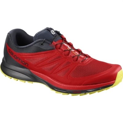 Men's Salomon SENSE PRO 2 Trail Running Shoes Red / Black | US-UAWI940