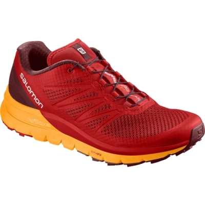 Men's Salomon SENSE PRO MAX Trail Running Shoes Red / Orange | US-LGTP068