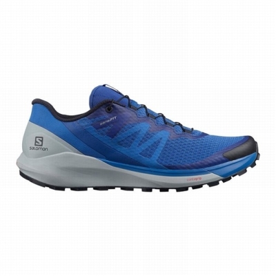 Men's Salomon SENSE RIDE 4 Running Shoes Blue | US-CZIE906