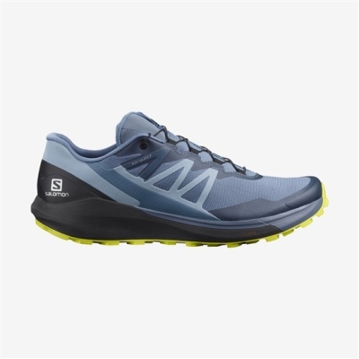 Men's Salomon SENSE RIDE 4 Trail Running Shoes Blue / Black | US-HQID764