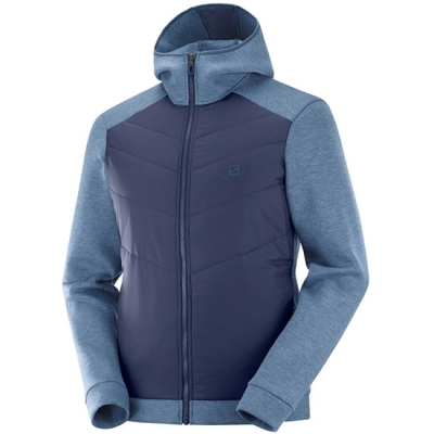 Men's Salomon SIGHT HYBRID M Jackets Dark Denim | US-YXIU835