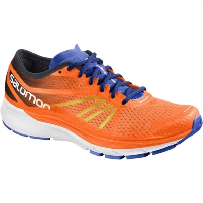 Men's Salomon SONIC RA PRO Running Shoes Orange / White | US-QISR425