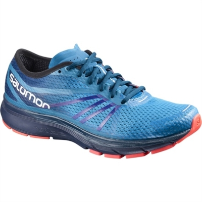 Men's Salomon SONIC RA PRO Running Shoes Blue / Navy | US-YSHP458