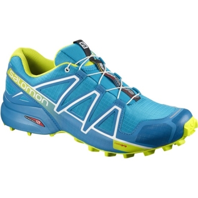 Men's Salomon SPEEDCROSS 4 Trail Running Shoes Blue | US-QXJG624