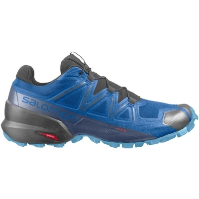 Men's Salomon SPEEDCROSS 5 Trail Running Shoes Indigo | US-RNKL105