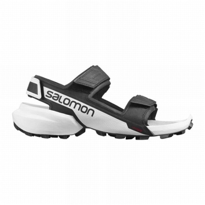 Men's Salomon SPEEDCROSS Sandals Black / White | US-ZPDV742