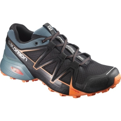 Men's Salomon SPEEDCROSS VARIO 2 Trail Running Shoes Black / Orange | US-WBFX609