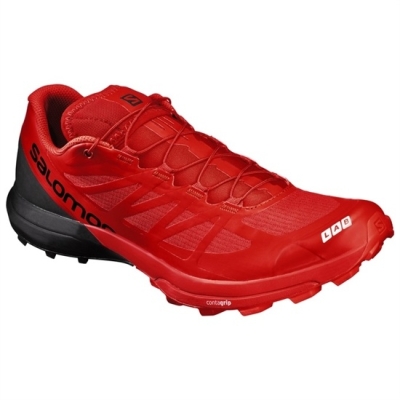 Men's Salomon S/LAB SENSE 6 SG Trail Running Shoes Red / Black | US-OCDI730