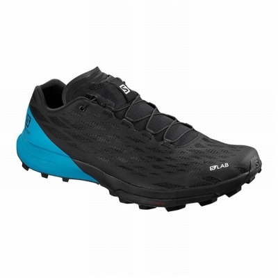 Men's Salomon S/LAB XA AMPHIB 2 Trail Running Shoes Black | US-KFSH504