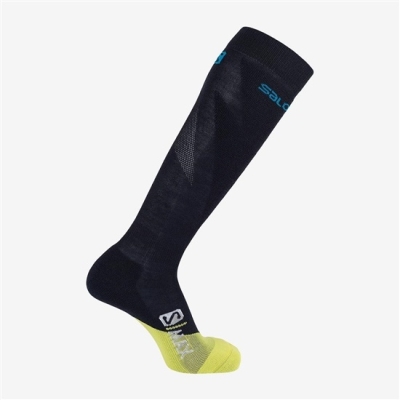 Men's Salomon S MAX M Socks Navy | US-RJGX962