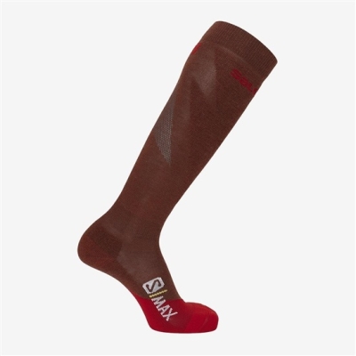 Men's Salomon S MAX M Socks Red | US-JOQR871