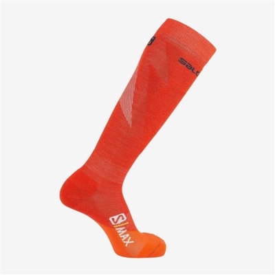 Men's Salomon S MAX M Socks Red | US-PQBF704