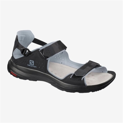 Men's Salomon TECH FEEL Sandals Black | US-YZBC842