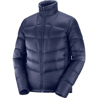 Men's Salomon TRANSITION DOWN M Jackets Navy | US-RXNT791