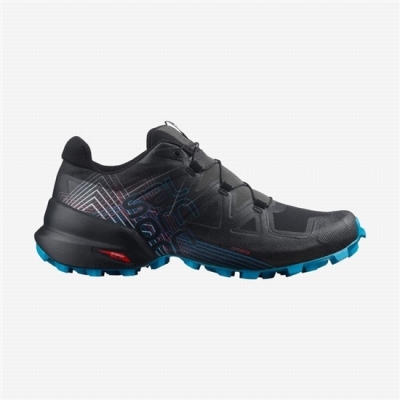 Men's Salomon Trail Running Shoes Black / Red | US-EJVN715