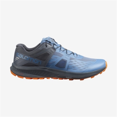 Men's Salomon ULTRA /PRO Trail Running Shoes Blue / Black | US-UODQ903