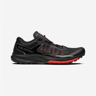 Men's Salomon ULTRA RAID Trail Running Shoes Black / Red | US-SKHQ610