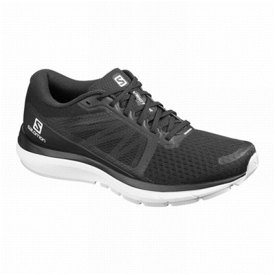 Men's Salomon VECTUR Running Shoes Black / White | US-HFVL496