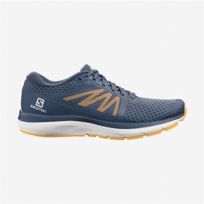 Men's Salomon VECTUR Running Shoes Navy / White | US-BJTK093