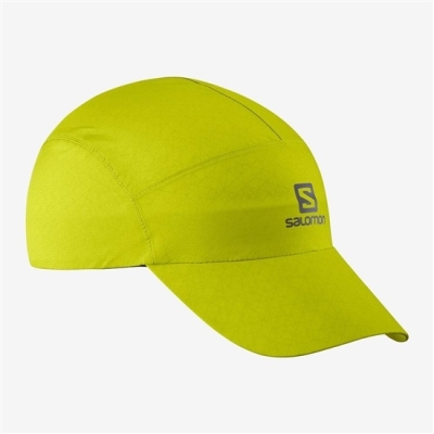 Men's Salomon WATERPROOF Caps Yellow | US-LTRZ425