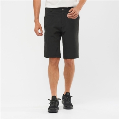 Men's Salomon WAYFARER ALL SEASON STRAIGHT M Shorts Black | US-SKAX859