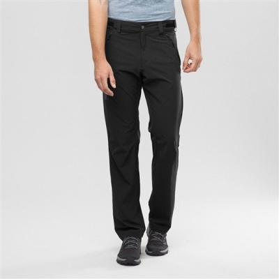 Men's Salomon WAYFARER STRAIGHT Pants Black | US-BOLW914