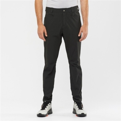 Men's Salomon WAYFARER TAPERED Pants Black | US-YJQL215