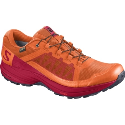 Men's Salomon XA ELEVATE GTX Trail Running Shoes Red / Orange | US-QKRH639