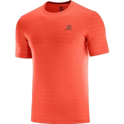 Men's Salomon XA M T Shirts Orangered | US-FQXR278