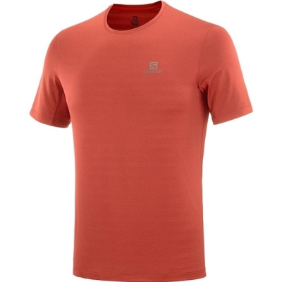 Men's Salomon XA M T Shirts Red | US-SDMK253