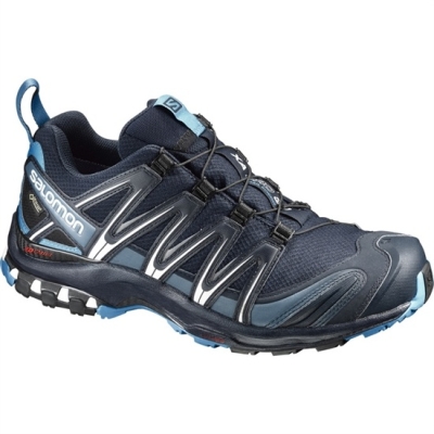 Men's Salomon XA PRO 3D GTX Trail Running Shoes Navy | US-ZHIX948