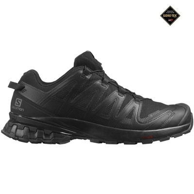 Men's Salomon XA PRO 3D V8 GORE-TEX Trail Running Shoes Black | US-CJKB047