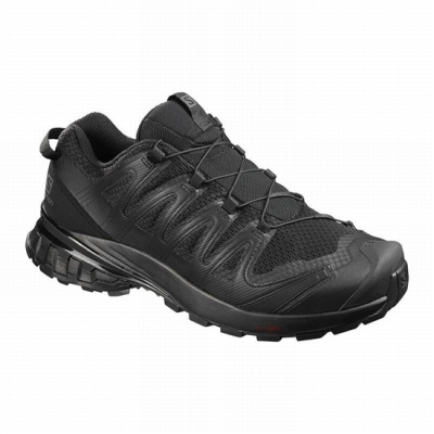 Men's Salomon XA PRO 3D V8 WIDE Hiking Shoes Black | US-ENTV192