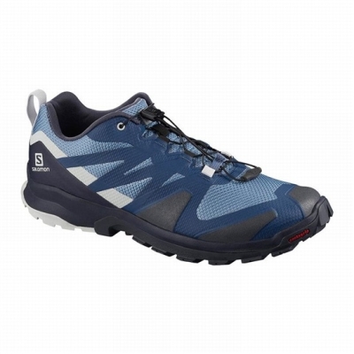 Men's Salomon XA ROGG Hiking Shoes Blue | US-NCWP167