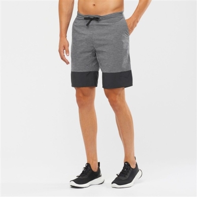 Men's Salomon XA TRAINING Shorts Grey / Black | US-ZJIB465