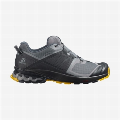 Men's Salomon XA WILD GORE-TEX Trail Running Shoes Black | US-LHZF185