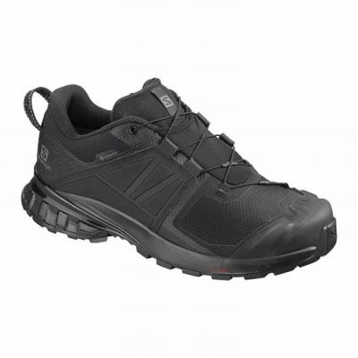 Men's Salomon XA WILD GORE-TEX Trail Running Shoes Black | US-QKLZ987