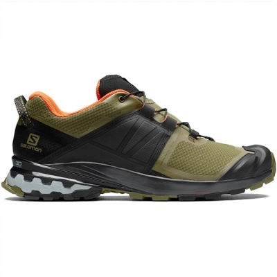 Men's Salomon XA WILD Trail Running Shoes Olive | US-CVUG406