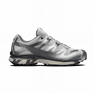 Men's Salomon XT-4 ADVANCED Trail Running Shoes Silver Metal / Grey | US-MFIZ846