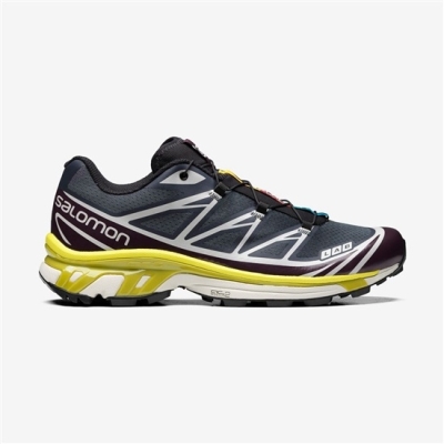 Men's Salomon XT-6 Sneakers Dark Denim | US-QZNA259