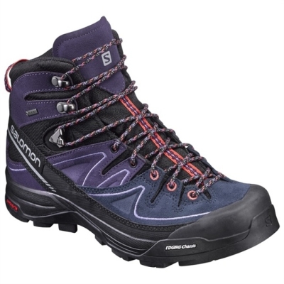 Men's Salomon X ALP MID LTR GTX W Hiking Boots Dark Blue / Black | US-MIFH284